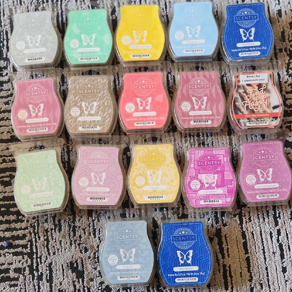 Scentsy Colorful Wax Melts Collection